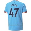 Camiseta de fútbol Manchester City Foden 47 Primera Equipación 2022-23 - Hombre